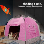 Kids Play Tent-Portable Playhouse Children House -Easy Set up Indoor Outdoor with Carry Bag for Kids-Light Strip Design for Night use -Space for Children and Parents-Birthday