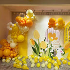 140pcs Yellow Round Balloons Different Sizes 18 12 10 5 Inch Latex Balloons for Arch Decoration Party Balloon Kit for Graduation Birthday Party Wedding Balloon Baby Shower Decoration