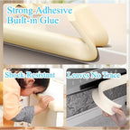 Baby Proofing Edge Corner Protector,1Roll L-Shape Soft Cabinet Door Bumper Corner Strip,4 Furniture Safety Bumper Corner Guards,Wall Protector,Self Adhesive,for Nursery,Kitchen,Fireplace,Table