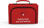 Family First Aid & CPR Kit - Emergency Medical Kit for The Entire Family, Child, Kids, and Youth. Perfect for Camping, Travel, Car, Hiking, Sports, Outdoor, and Home - First Aid Guide Life Safety Pro