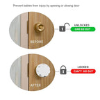 Door Knob Safety Cover, 4 Pack Baby Safety Door Handle Cover, Screw Thread Design, Reusable, Reliable Solution to Prevent Kids from Popping Off The Covers