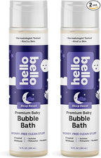 Hello Bello Bubble Bath, Sleep Sweet, 10 fl oz (Pack of 2) | Nighttime Formula | Hypoallergenic | For Babies & Kids | Vegan
