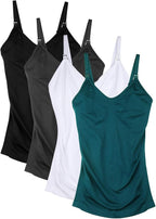 Womens Maternity Nursing Tank Cami for Breastfeeding with Adjustable Straps
