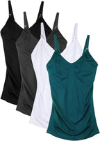 Womens Maternity Nursing Tank Cami for Breastfeeding with Adjustable Straps