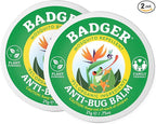 Badger Bug Repellent Tin, Organic Deet-Free Mosquito Repellent with Citronella, Family Friendly Pleasant Smelling Insect Repellent, Easy to Use Travel Size, .75 oz Tin, 2-Pack