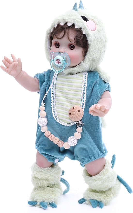 Reborn Toddler Baby Doll Boy with Freckles – 18 Inch Realistic Full Vinyl Body Real Life Baby Dolls with Accessories for 3+ Year Old Girls Gifts, Pretend Play, Premium Collectible Gift