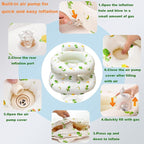 Thickened Inflatable Baby Seat, Sit Me Up Floor Seat for Babies 3-36 Months with Tray, Sitting Support Infant Chair, Built in Air Pump