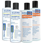 Eczema Shampoo & Conditioner (Combo Pack) - Flare Control Scalp & flake Relief Therapy that Protects, Moisturizes, and Repairs Skin by DermaSolve - Kids & Adults - Steroid Free