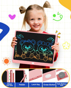 TEKFUN Easter Gifts for Kids, 16inch LCD Writing Tablet Drawing Board, Teen Girl Boy Gifts Age 10 and Up, Birthday Gifts for All Age Groups, Erasable Writing Tablet for Business Meeting (Pink)