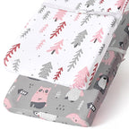 Stretchy Changing Pad Covers BROLEX 2 Pack Jersey Knit Changing Table Covers for Girls Boys,Jungle Animals