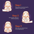 Special Supplies Honey Bear Straw Cup Long Straws, Squeezable Therapy and Special Needs Assistive Drink Container, Spill Proof and Leak Resistant Lid (Pack of 1 Bottle and 3 Straws) (Blue)