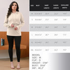 GINKANA Women's Nursing Hoodie Sweatshirt Long Sleeves Breastfeeding Maternity Tops Casual Clothes