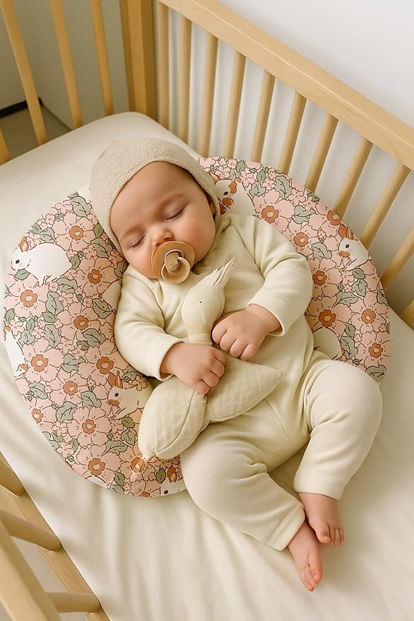 Nursing Pillow Covers 2 Pack, Breastfeeding Pillow Slipcovers Soft and Stretchy, Nursing Covers for Baby Girls Boys Newborn