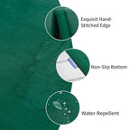 Baby Play Mat for Floor,1.3" Thick Memory foam Tummy Time Mat,Soft Coral Velvet Nursery Rug,Extra Large Non Slip Crawling Mat for Toddlers,Infants,kids,Yoga,Tatami Style for Living Room(Dark Green)