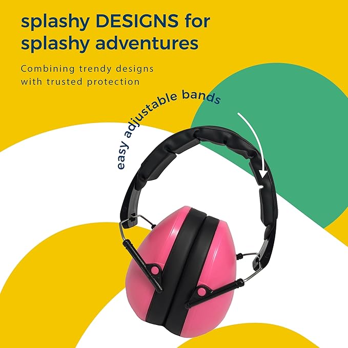 BANZ Kidz Earmuffs 2 Years & Older - Loud Noise Cancelling Kids Headphones & Toddler Ear Muffs, Size Adjustable