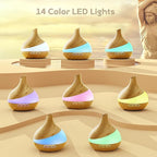 500ML Essential Oil Diffuser: Aroma Diffuser with Remote Control for Hotel Spa Yoga Room - Humidifiers for Bedroom with 14 Colors LED Night Light for Kids/Women Home Relaxation