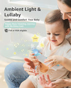 GROWNSY Nasal Aspirator for Baby with Protection Mode, Electric Nose Suction for Baby, Automatic Baby Nose Sucker with 3 Silicone Tips, Adjustable Suction Level, Music and Light Soothing Function