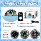 Night Light for Kids,Dinosaur Night Lights Projector,Remote Dimmable Timer Star Projector,360° Slient Ocean Lights for Ceiling Projector,Christmas Birthday Gifts for Boys&Room Decor