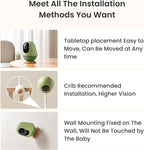 Smart WiFi Baby Monitor, Baby Camera Monitor with Cry/Sleep/Face-Covered/Danger Zone Detection, 24/7 Recording & Reports, Data Encryption – 3K HD, 5MP, 6X Zoom, Multi-Users, 2-Way Talk