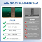 Baby Play Mat for Floor,1.3" Thick Elasti-Foam 74×50 Playpen Mat for Toddlers Infant kids,Water-Repellent Soft Coral Velvet for Tummy Time, Non-Slip Backing for Crawling,Tatami Style(Dark Green)