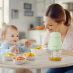 Baby Food Maker-Upgrade, Phydge Baby Food Blender with Baby Food Containers, Silicone Spoons, Easy to Clean, 10oz Baby Food Processor for Fruit, Vegetable, Meat