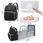 Baby Diaper Bag with Changing Station,Diaper Bag Backpack,Diaper Bag,Large Capacity,900d Excellent Oxford(Ungrade Black)