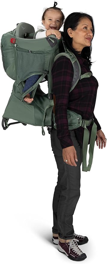 Osprey Poco Premium Child Carrier Backpack - Deluxe Kid Carrier for Hiking with Built-in Sunshade, Removable Daypack, and Adjustable Fit - Premium Comfort for Parent and Child