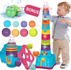 LTKFFFdp Baby Stacking Toys for Toddler 1-3, Nesting Cup Shape Sorter for Infant 6 to 12-18 Month, Learning Stackable Block, Birthday Gift for Girl Boy 9 Month