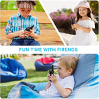 Walkie Talkies for Kids Rechargeable, 2 Pack Long Range Walkie-Talkie for Small 2 Way Radio Hands-Free Outdoor Camping, Hiking Talki with Wearable Lanyard Birthday Xmas Toys Gifts for Boys Girls Kids