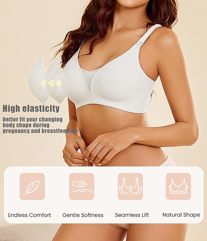 Avidlove Nursing Bras for Breastfeeding Seamless Ultra Comfort Pregnancy Maternity Wireless Bralette