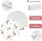 1 Pack Muslin Burp Cloths Cavalier Dogs Paw White Cotton Baby Burp Cloths Ultra Soft Burping Cloth Absorbent Spit Up Rags for Newborn Must Haves 22x11 Inch