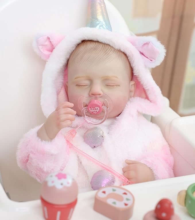 Reborn Baby Dolls – 20 Inch Real Baby Dolls That Look Real, Full Body Vinyl Girl Doll in Fantasy Horn Outfit with Accessories, Gift for Girls Ages 3+, Pretend Play & Collectors