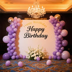 140pcs Purple Round Balloons Different Sizes 18 12 10 5 Inch Latex Balloons for Arch Decoration Party Balloon Kit for Graduation Birthday Party Wedding Balloon Baby Shower Decoration
