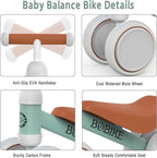 Baby Balance Bike Toys for 12-36 Months Kids Toy Boy and Girls Gifts Toddler Best First Birthday Gift Children Walker No Pedal Infant 4 Wheels Bicycle (Classic, Light Green)