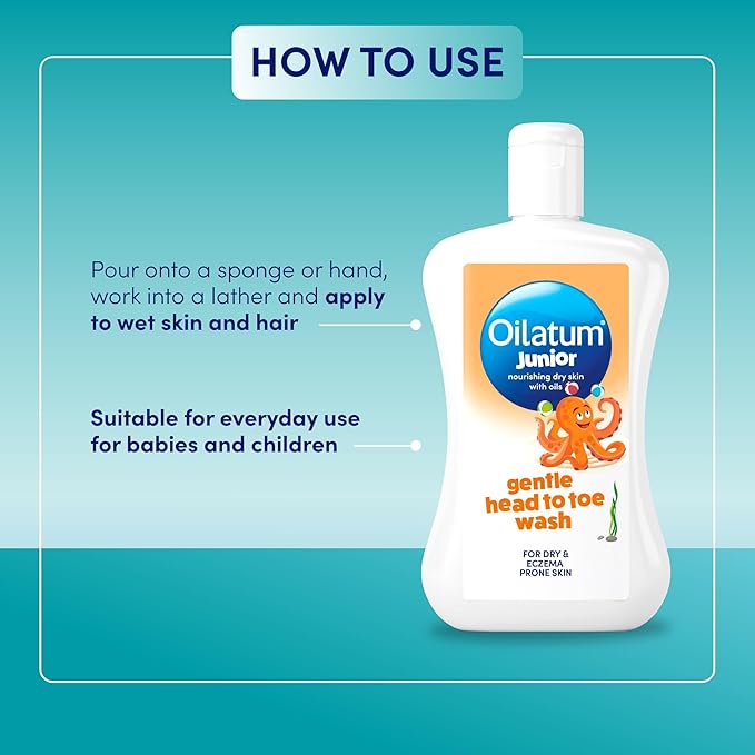Oilatum Daily Junior Head To Toe Wash for Dry skin, 300 ml