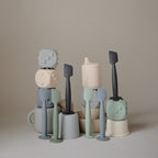 mushie Diaper Cream Applicator Soft Silicone with Suction Base (Navy)