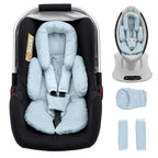 Infant Insert Compatible with Mamaroo Swing & Graco Swing, Thickened Baby Car Seat Head Support with Shoulder Covers, Breathable Newborn Car Seat Insert for Preemie to Toddler