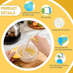 Baby Food Maker with Handle, Food Grade Large Capacity Puree Maker with Masher Non-Slip Heat Resistant Grinder for New Parents