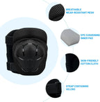 Knee Pads Elbow Pads Wrist Guards Set for Kids,Upgraded Protective Gear for Toddle 4-12 Boys or Girls Children Roller Skating Scooter Skateboarding Bike Roller Blade