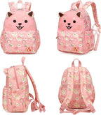 SUN EIGHT Toddler Backpack for Girls 2-5,Kindergarten Backpack for Girls,Preschool Backpack(Puppy)
