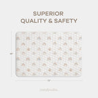 Comfy Cubs Rectangle Kids Play Mat - Medium 48 x 72 inches Soft Quilted Baby Floor Mat with Non-Slip Bottom - Plush Design for Toddlers Playtime and Relaxation - Comfortable and Durable - Rainbow