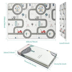 FLAGAV 79x59inch Play Mat for Baby - Extra Large, Non-Toxic, Waterproof Playmat for Indoor and Outdoor Use