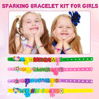 Friendship Bracelet Making Kit for Girls, Art & Craft Kits for Kids, DIY Jewelry Making with Charm & Stickers, Birthday Gifts for Ages 5-12, Toys for Ages 5, 6, 7, 8, 9, 10, 11, 12 Years Old