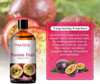 PHATOIL 3.38FL.OZ Passion Fruit Fragrance Oils for Aromatherapy, Essential Oils for Diffusers for Home, Perfect for Diffuser, Yoga, Skin Care, DIY Candle and Soap Making - 100ml