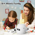 Drawing Robot for Kids with 150 Cards, Voice Interactive Educational Drawing Machine, Montessori Painting Learning Toys for 3 4 5 6 7 8 Year Old Boys Girls Birthday Party