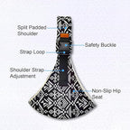 Baby Sling Carrier Newborn to Toddler Adjustable One-Shoulder Design with Hip Seat Support, Labor-Saving Baby Wraps Carrier 10-30 lbs(Mesh,Star)