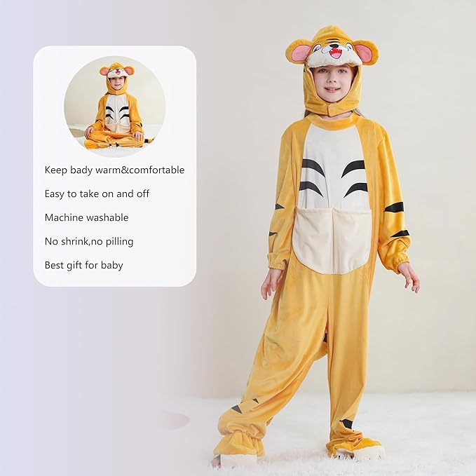 MICHLEY Adorable Animals Cosplay Costume for Kids 3-12Years Soft Breathable & Skin Friendly Halloween Birthday Party