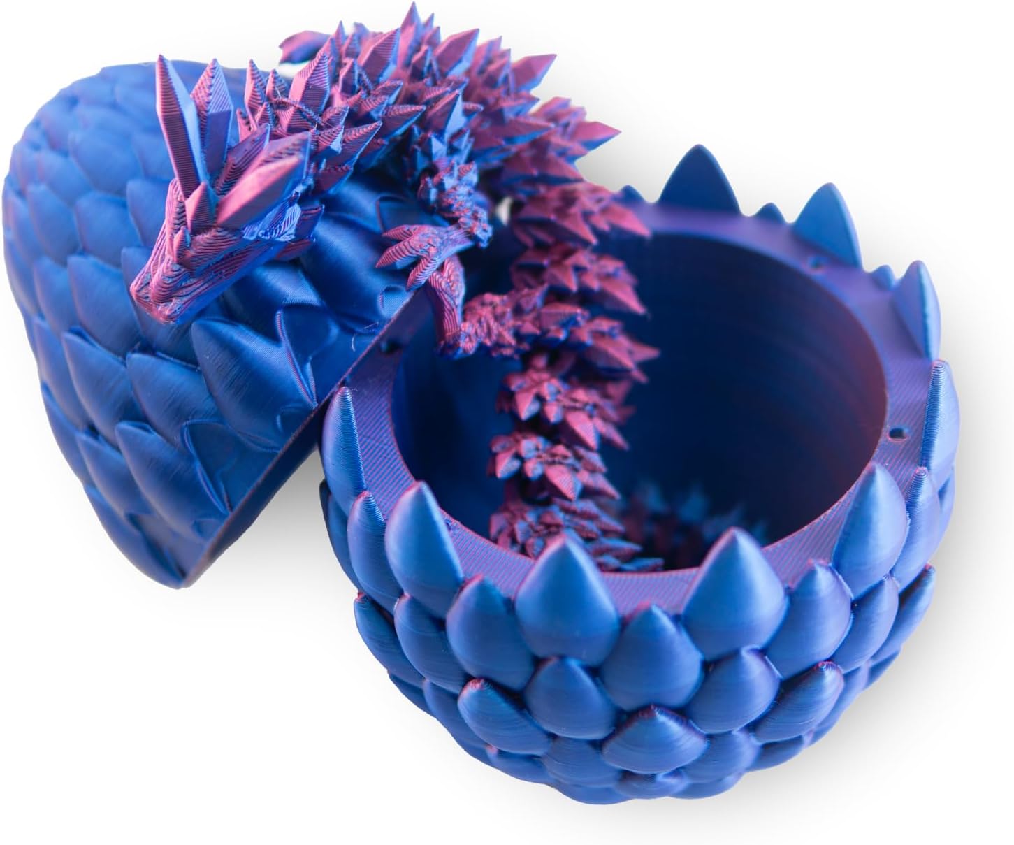 Dragon Egg, Easter Egg with Pet Dragon, 3D Printed Dragon, Crystal Dragon Fidget Toy, Articulated Dragon Eggs Fidget Toy Surprise for Adults
