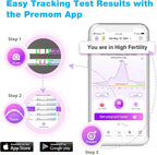 Easy@Home Ovulation Test Strips, 25 Pack Fertility Tests, Ovulation Predictor Kit, Powered by Premom Ovulation Predictor iOS and Android App, 25 LH Strips