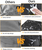 Car Seat Travel Bag for Airplane,Infant Seat Travel Bag with Shoulder Strap,Padded Car Seats Backpack with Reflective Stripes,Large Carseat Carrier Bag Travel Car Seat Cover, Black marble